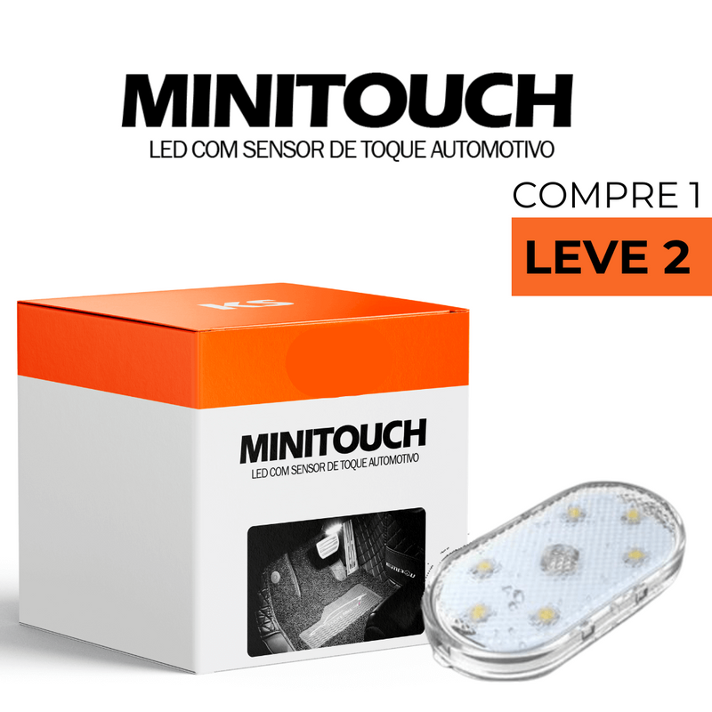 COMPRE 1 E LEVE 2 - MiniTouch Led com sensor de toque Automotivo - 7 Cores + Brinde Exclusivo