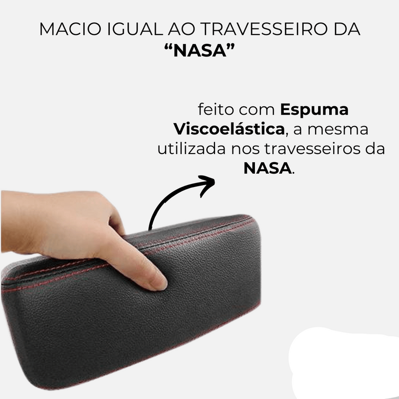 3 EM 1 - Apoio de Braço Lateral em Couro de Luxo ArmRest - UNIVERSAL (PROMOÇÃO ANTECIPADA DIA DAS MÃES)