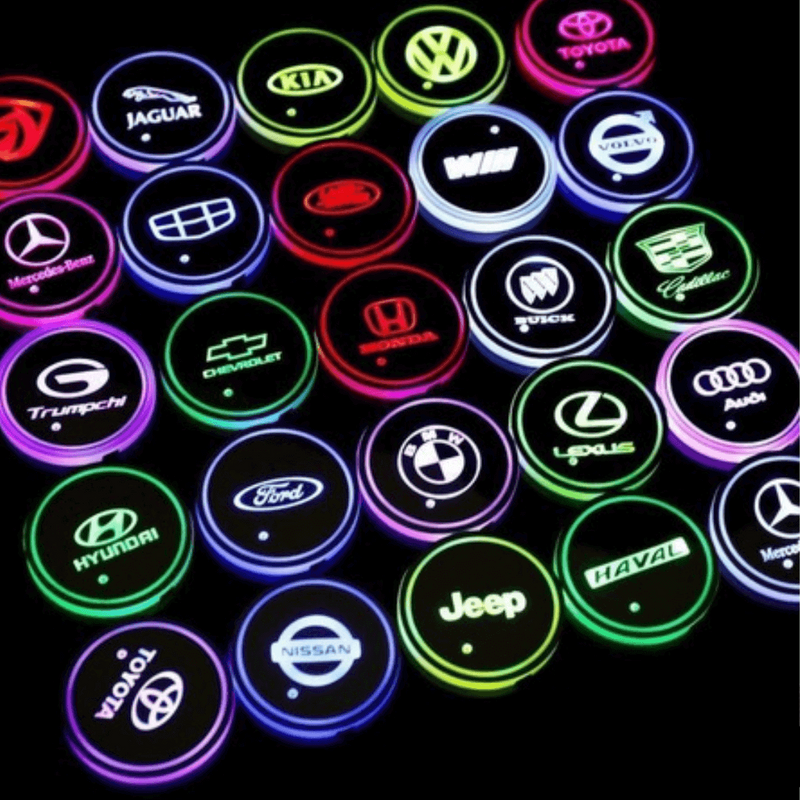 COMPRE 1 E LEVE 2 - CupHolder com Led - Porta Copos Personalizado (PRODUTO PREMIUM)