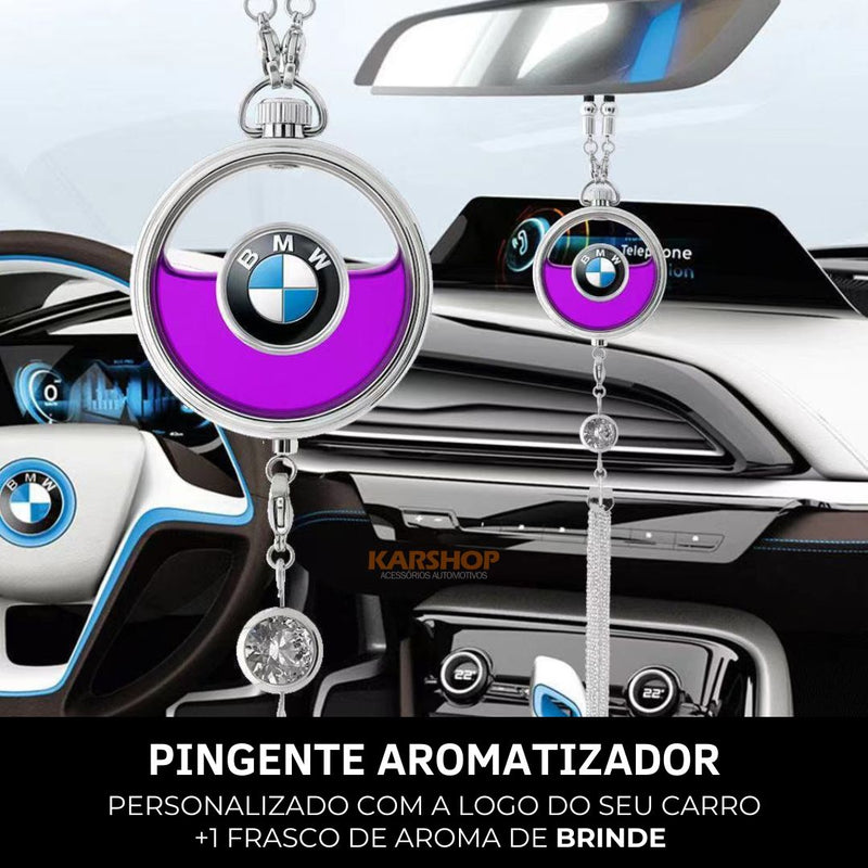 Pingente Aromatizador Personalizado SmellCar (1 FRASCO DE AROMA DE BRINDE)