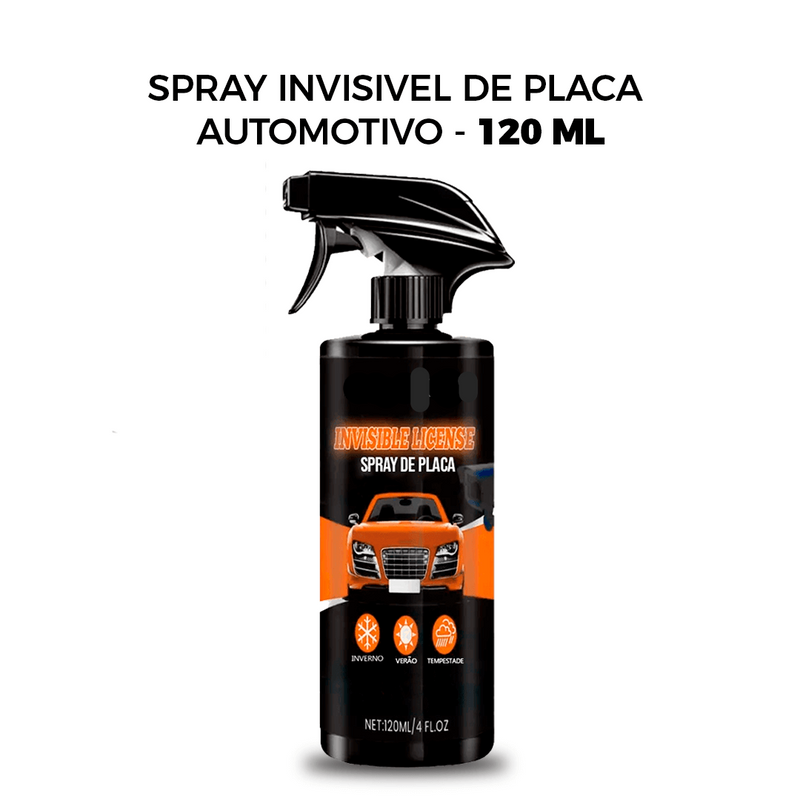 Spray Invisivel para Placas Automotivo - 120ML (ESTOQUE LIMITADO🔥)