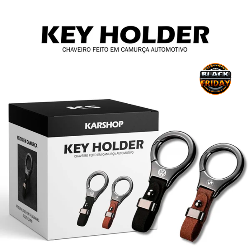 Key Holder - Chaveiro em camurça Automotivo (ESQUENTA BLACK FRIDAY🔥)